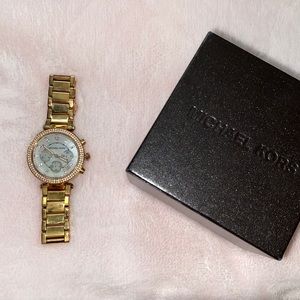 Rose gold Michael kors watch